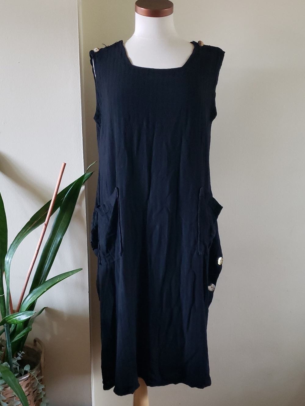 KALIYANA ARTWEAR Rayon - Assymetrical Dress - One Size 🚫FINAL SALE🚫